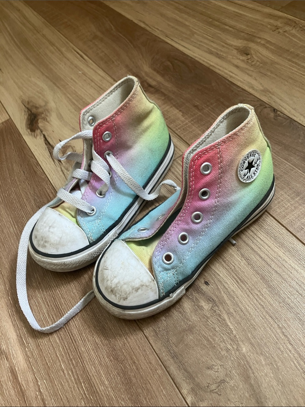 Converse Kids Rainbow Gradient High-Top Sneakers